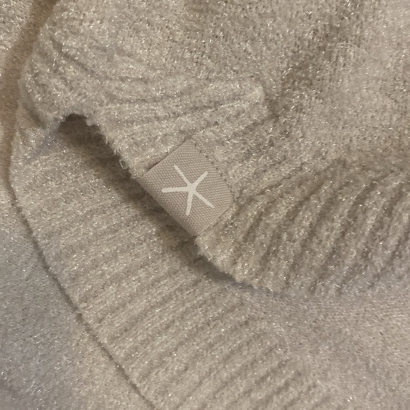 Barefoot Dreams Cozy Chic Coastal Cowl Neck Tunic Sweater - Sand Dune - Picture 8 of 11